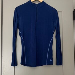 Mountain Hardwear Women's Blue Long Sleeve Top
